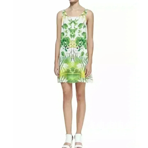 Alice & Olivia Trina Tropical Cutout Back Dress - Picture 1 of 5